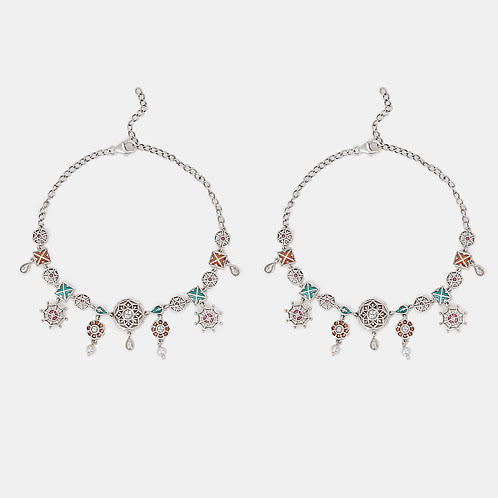 Shaadi Shringar Anklets in 925 Silver