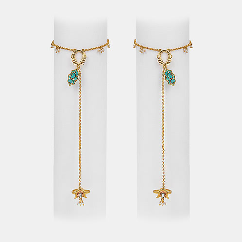 Sagai Shor Foot harness in Gold Plated 925 Silver