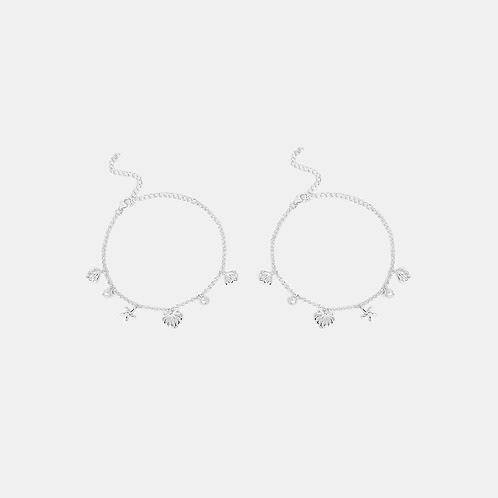 Shell Yeah Anklet in 925 Silver