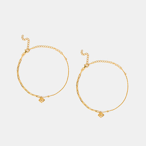 Fight Song Anklet in Gold Plated 925 Silver