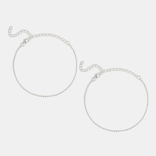Lumen minimal Anklets in 925 Silver