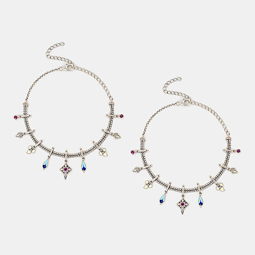 Mezaj Anklets in 925 Silver