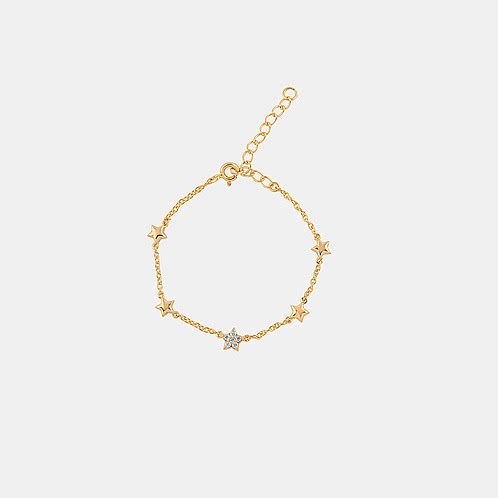 Winged Wonder Anklet in Gold Plated 925 Silver For Kids