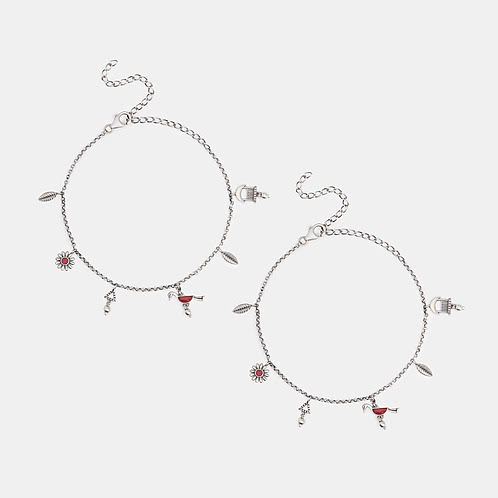 Toli Anklet in 925 Silver