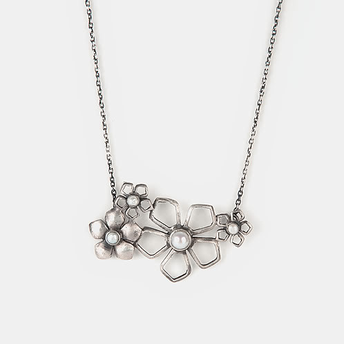 Betty F Necklace in 925 Oxidised Silver