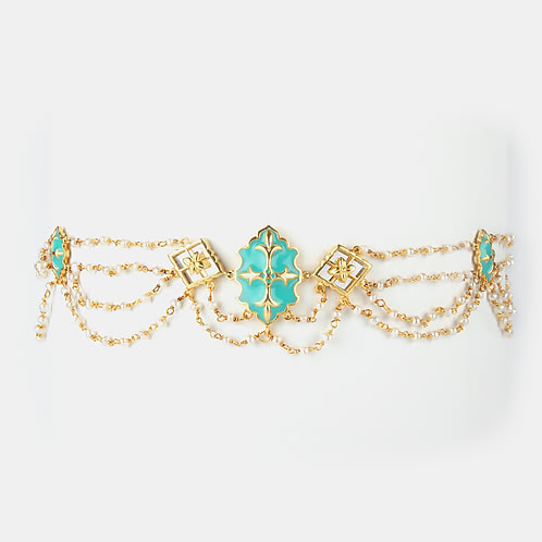 Aaja Nachle Necklace in Gold Plated Brass