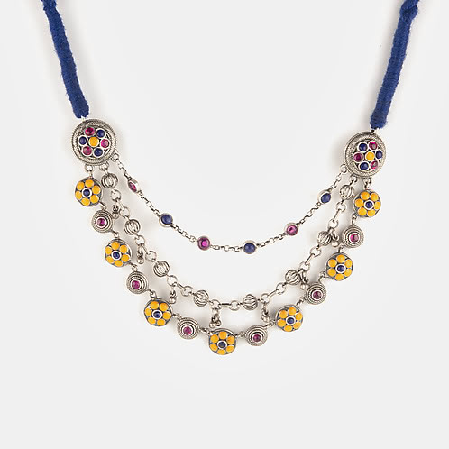 Phulwadi Work Necklace in 925 Silver