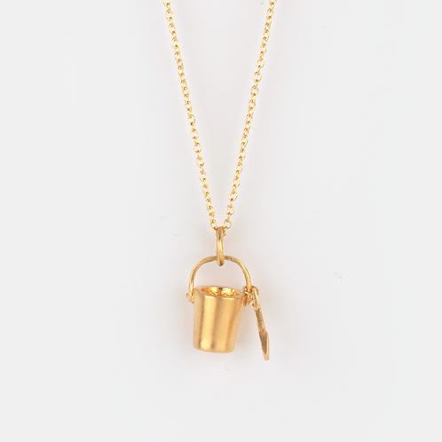 The Adventurer Sand Bucket Charm Necklace