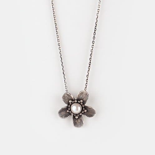 Shirin E Necklace in 925 Oxidised Silver