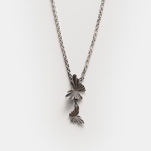 Oxidised Chasing My Unexplored Territories Necklace in 925 Silver