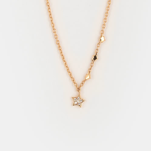 Starry Night Necklace in Gold Plated 925 Silver 