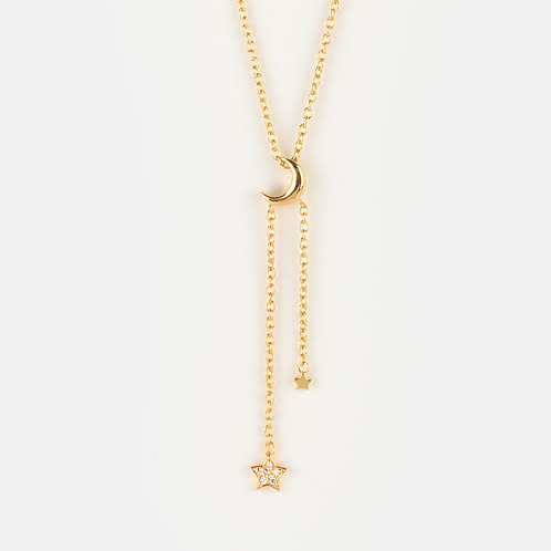 Magic In The Milky Way Necklace in Gold Plated 925 Silver