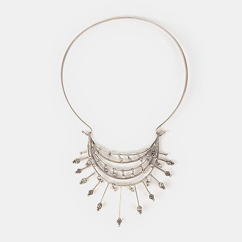 Oxidised Antique Dimmas Special Occasion Necklace in 925 Silver