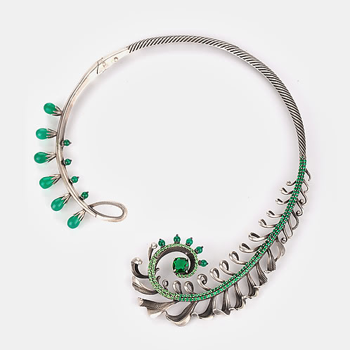 Unlearn Oxidized Necklace in 925 Silver