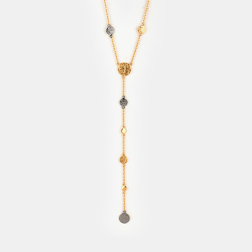 Stardust in the Air Necklace in Dual Plated 925 Silver