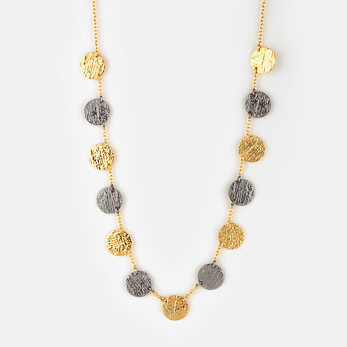 Hint of Shimmer Necklace in Dual Plated 925 Silver