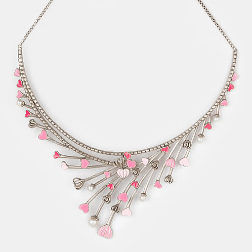 For the Love of Pushing Boundaries Heart Necklace in Oxidized 925 Silver