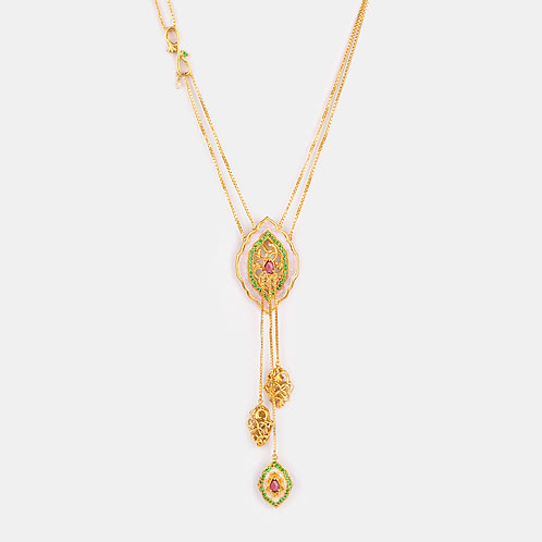 Baraat Babe Necklace in Gold Plated 925 Silver