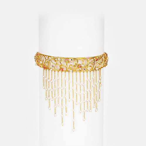 Dilliwali Galfriend Choker in Gold Plated 925 Silver