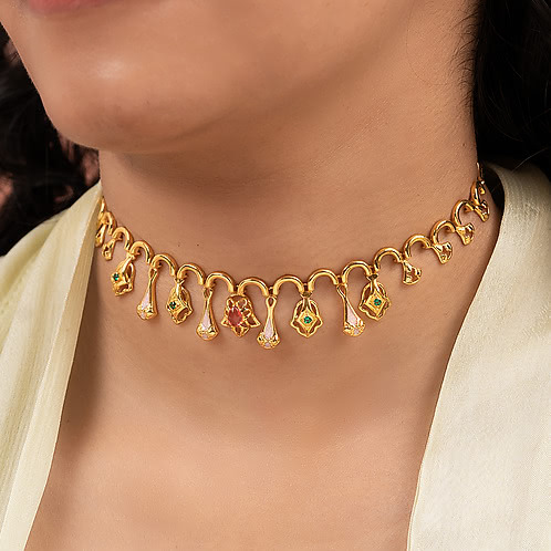 Bridechilla Choker in Gold Plated 925 Silver