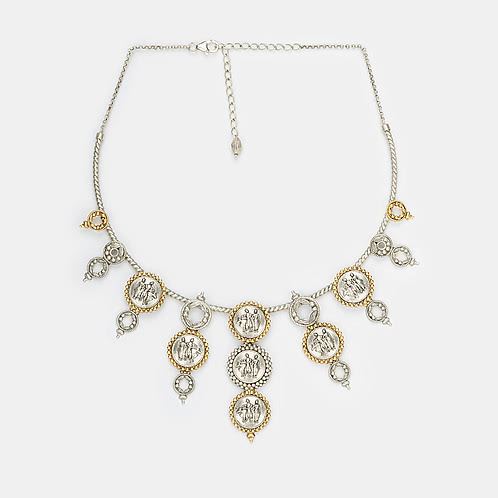 Dampati Necklace in Dual Plated 925 Silver