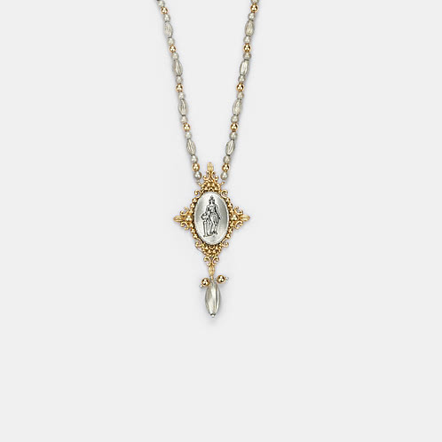 Mahile Necklace in Dual Plated 925 Silver