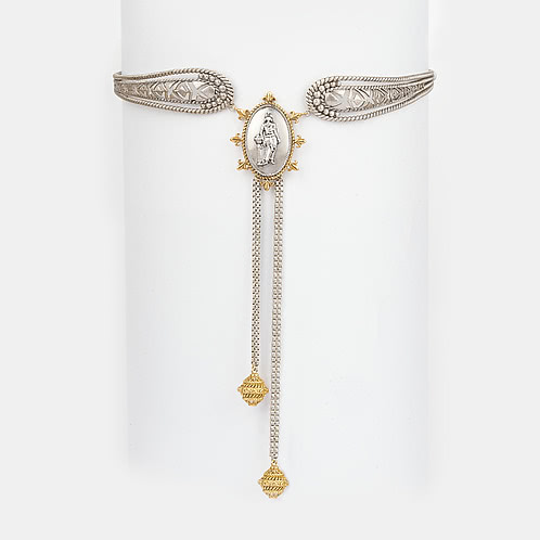 Mahileyaru Choker in Dual Plated 925 Silver