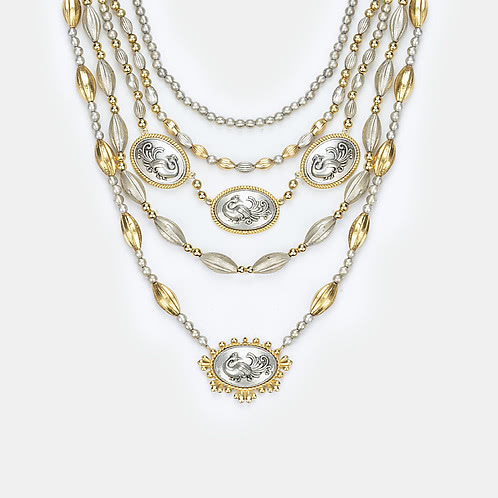 Navilu Necklace in Dual Plated 925 Silver