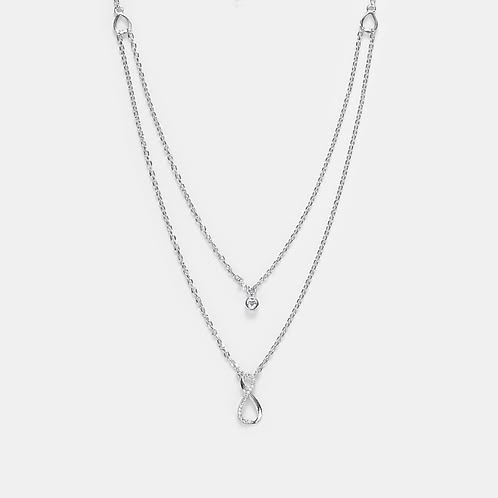 Infinite Wisdom Necklace in Rhodium Plated 925 Silver