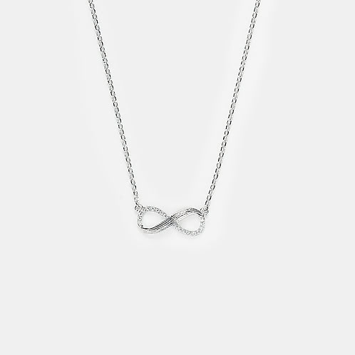 Infinite Joy Necklace in Rhodium Plated 925 Silver