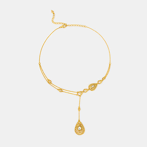Queen of Checklists Necklace in Gold Plated 925 Silver