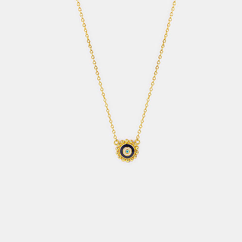 Urja Evil Eye Necklace in Gold Plated 925 Silver