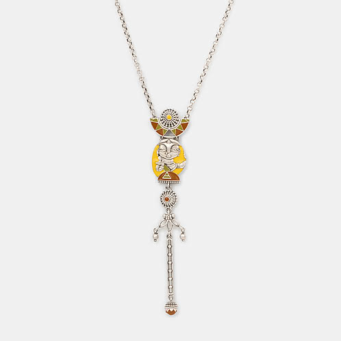 Shokhi Necklace in Oxidised 925 Silver