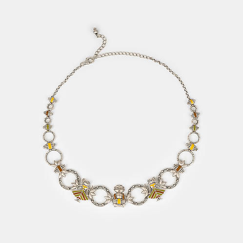 Baadak o Nartaki Necklace in Oxidised 925 Silver