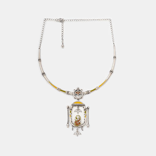 Janaki Necklace in Oxidised 925 Silver