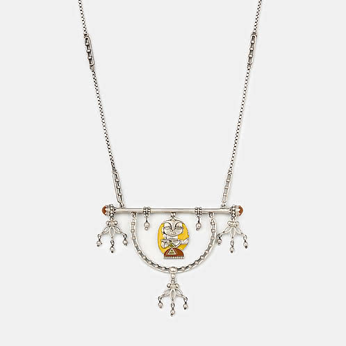 Pranasakha Necklace in Oxidised 925 Silver