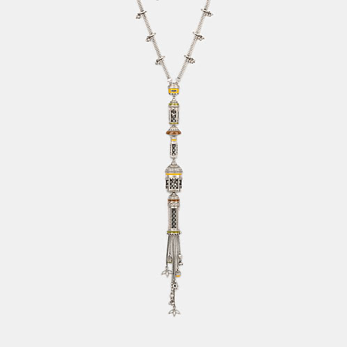 Palki Necklace in Oxidised 925 Silver