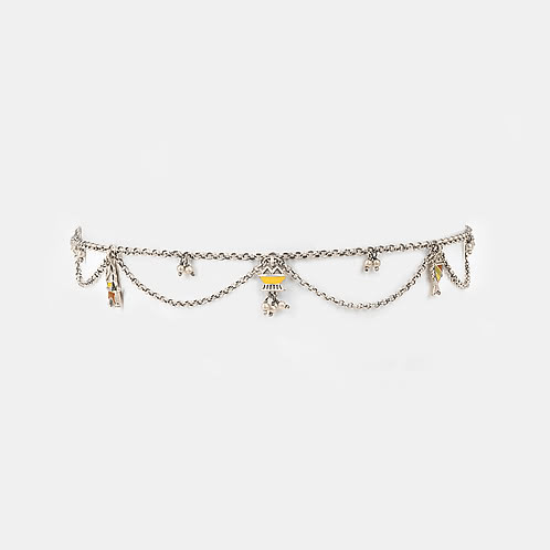 Ekatra Choker in Oxidised 925 Silver