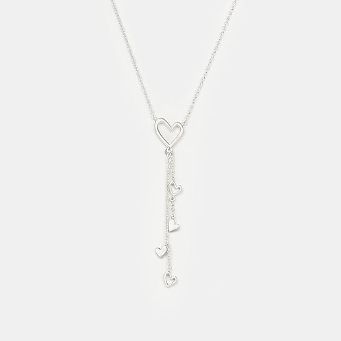 You and Your Restless Fidgeting Heart Lariat Necklace in 925 Silver
