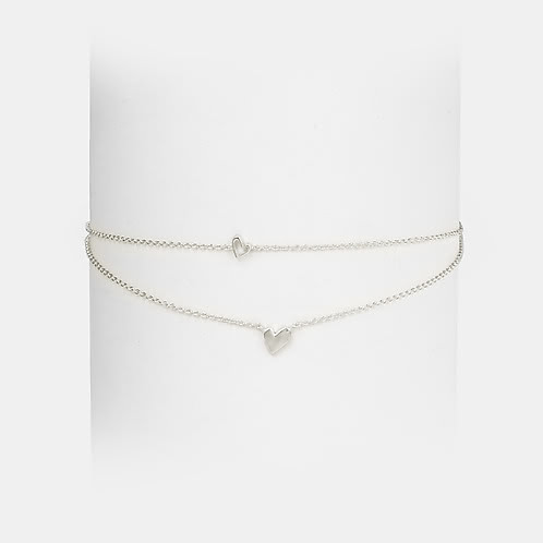 You and Your Awkward Moves Heart Choker in 925 Silver