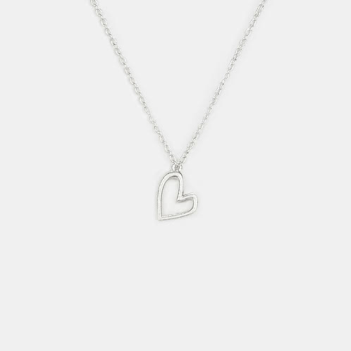 You and Your Loud Thoughts Heart Necklace in 925 Silver