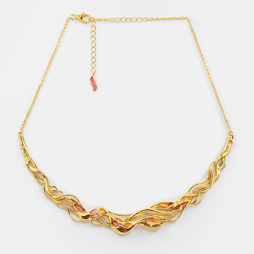 Forged by Barriers Necklace in Gold Plated 925 Silver