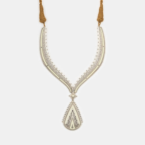 Torana Arch Necklace in Oxidised 925 Silver