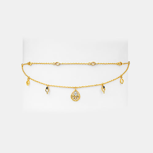 Queen of Networking Choker Necklace in Gold Plated 925 Silver