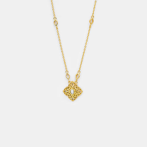 Queen of Socialising Necklace in Gold Plated 925 Silver