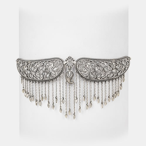 Dhoom Dhaam Necklace in 925 Oxidised Silver