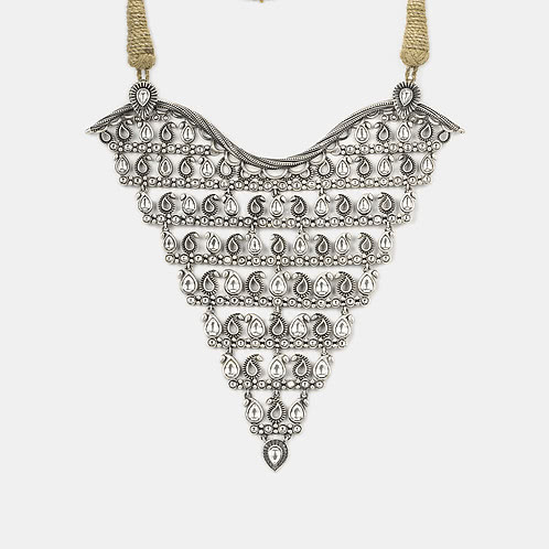 Zor Shor Necklace in 925 Oxidised Silver