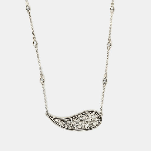 Chehel Pehel Necklace in 925 Oxidised Silver