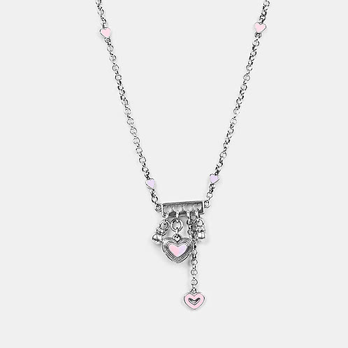 Bring in the Laughter Heart Necklace in 925 Silver