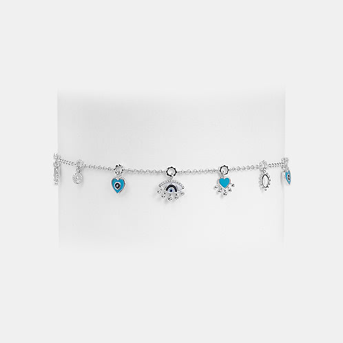 No Nazar Evil Eye Necklace in 925 Silver